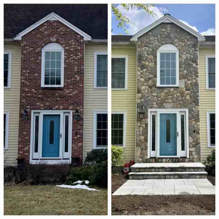 Stone Veneer Siding Before and After: A Transformation Guide